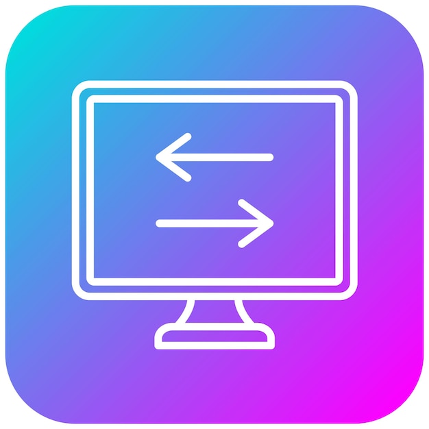 El icono del vector para ajustar el ancho se puede usar para imprimir el conjunto de iconos