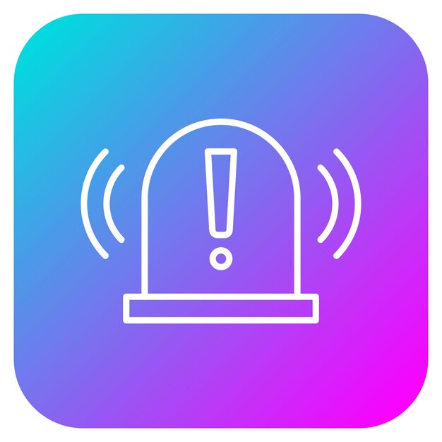 El icono del vector de alarma de incendio se puede utilizar para el conjunto de iconos de Smart City