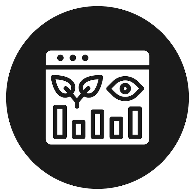 El icono del vector de alcance orgánico se puede utilizar para el conjunto de iconos de marketing digital