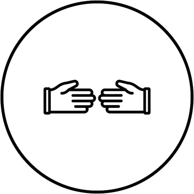El icono del vector de alcance se puede utilizar para el conjunto de iconos de contacto con nosotros