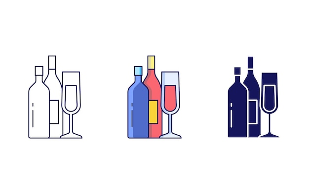 icono de vector de alcohol