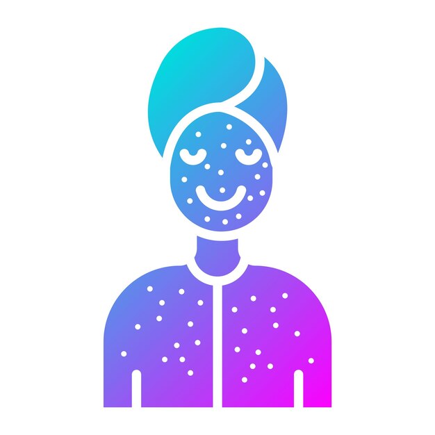 El icono del vector de la alergia se puede utilizar para el conjunto de iconos de cuidado de la piel