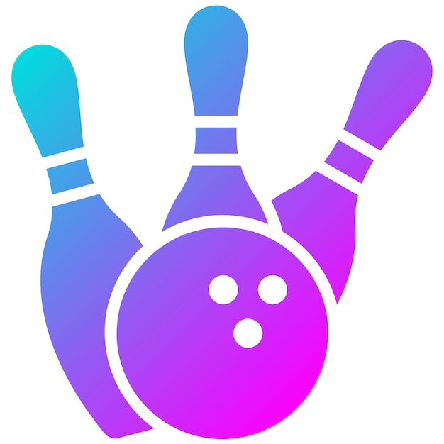 El icono del vector del alfiler caído se puede usar para el conjunto de iconos de bolos