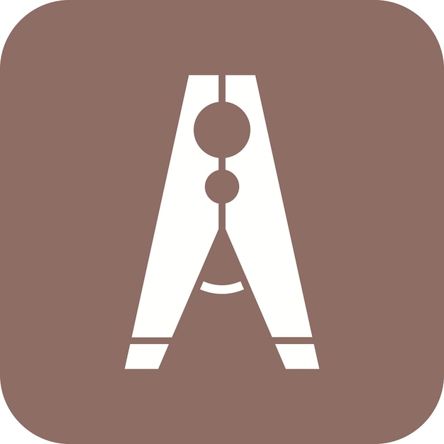 El icono del vector de alfiler de ropa se puede utilizar para el conjunto de iconos de costura