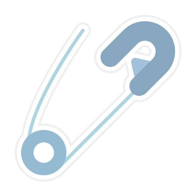 El icono del vector de alfiler de seguridad se puede utilizar para el conjunto de iconos de bebé