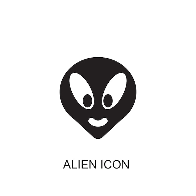 El icono del vector alienígena