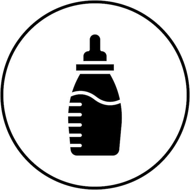 El icono del vector de alimentación se puede utilizar para el conjunto de iconos del jardín de infantes