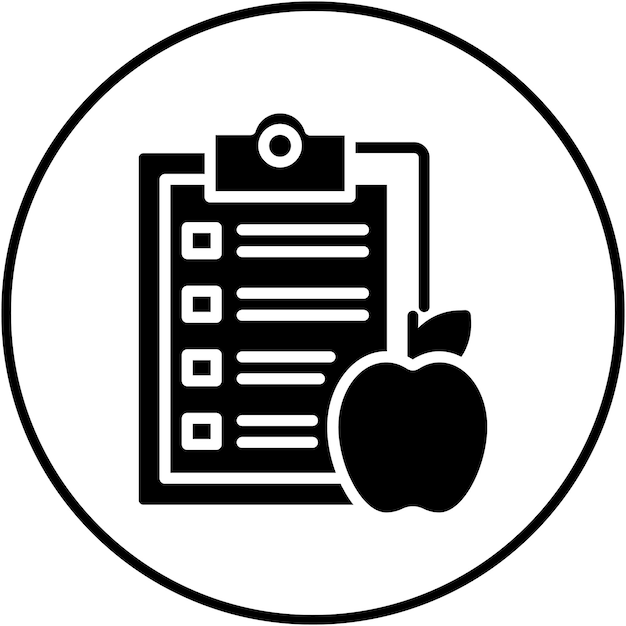 El icono del vector alimentario se puede utilizar para el conjunto de iconos de medicina