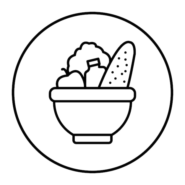 El icono del vector de alimentos de comodidad se puede utilizar para el conjunto de iconos de comodidad