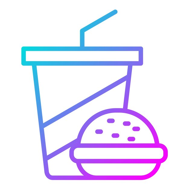 El icono del vector de alimentos se puede usar para el conjunto de iconos del casino