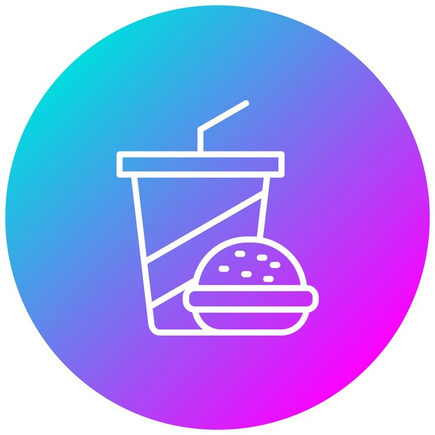 El icono del vector de alimentos se puede usar para el conjunto de iconos del casino