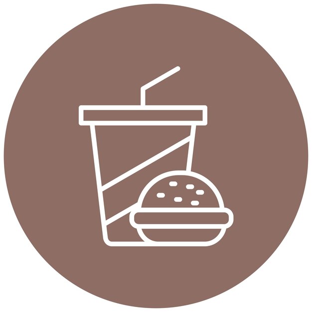 El icono del vector de alimentos se puede usar para el conjunto de iconos del casino