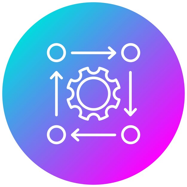 El icono del vector de alineación se puede utilizar para el conjunto de iconos del plan de acción