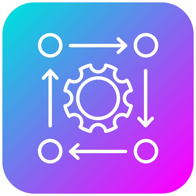 El icono del vector de alineación se puede utilizar para el conjunto de iconos del plan de acción