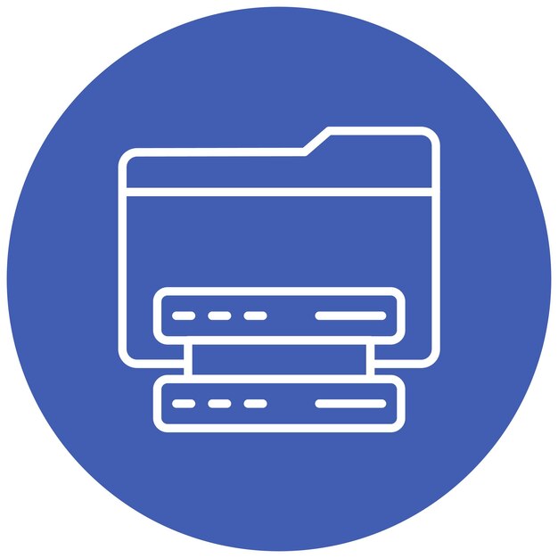 El icono del vector de almacenamiento de datos se puede utilizar para el conjunto de iconos de cumplimiento y regulación