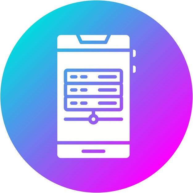 El icono del vector de almacenamiento se puede utilizar para el conjunto de icones de la interfaz de usuario móvil