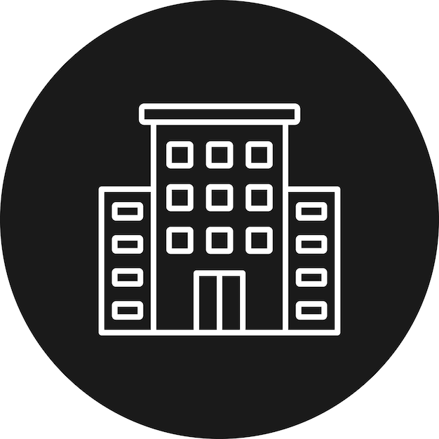 El icono del vector de alojamiento se puede utilizar para el conjunto de iconos de inmigración
