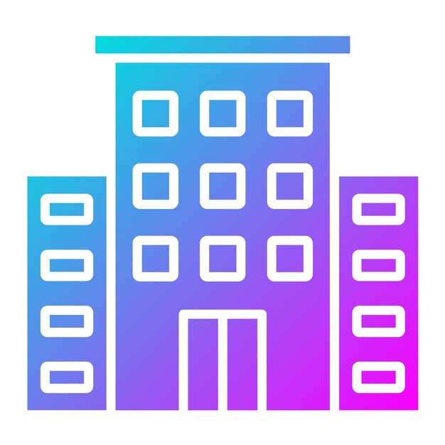 El icono del vector de alojamiento se puede utilizar para el conjunto de iconos de inmigración
