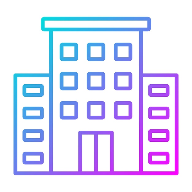 El icono del vector de alojamiento se puede utilizar para el conjunto de iconos de inmigración