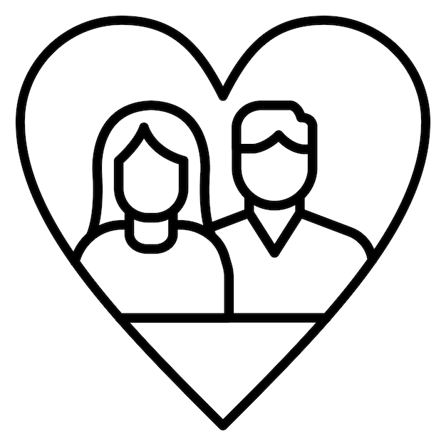 El icono del vector de amor se puede usar para el conjunto de iconos de comodidad