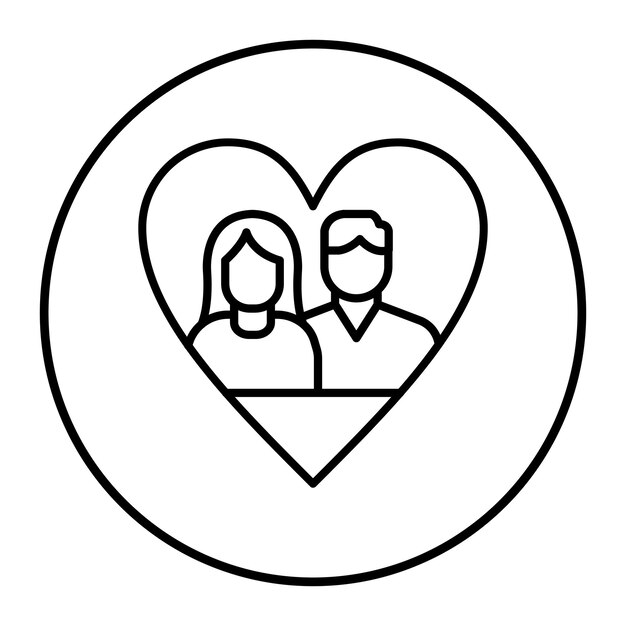 El icono del vector de amor se puede usar para el conjunto de iconos de comodidad