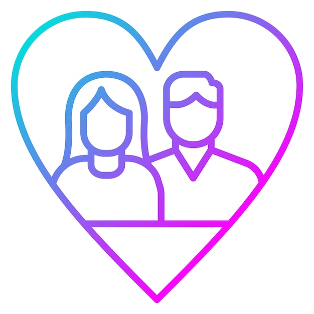 El icono del vector de amor se puede usar para el conjunto de iconos de comodidad