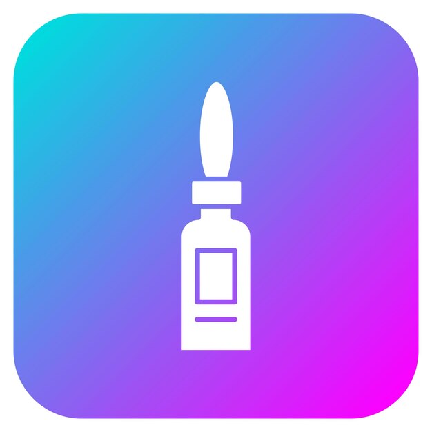 El icono del vector de la ampolla se puede utilizar para el conjunto de iconos de la farmacia