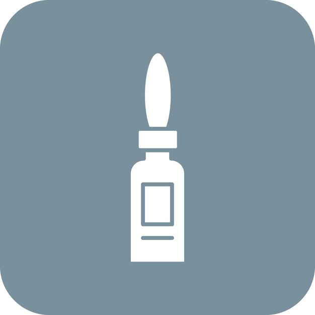 El icono del vector de la ampolla se puede utilizar para el conjunto de iconos de la farmacia