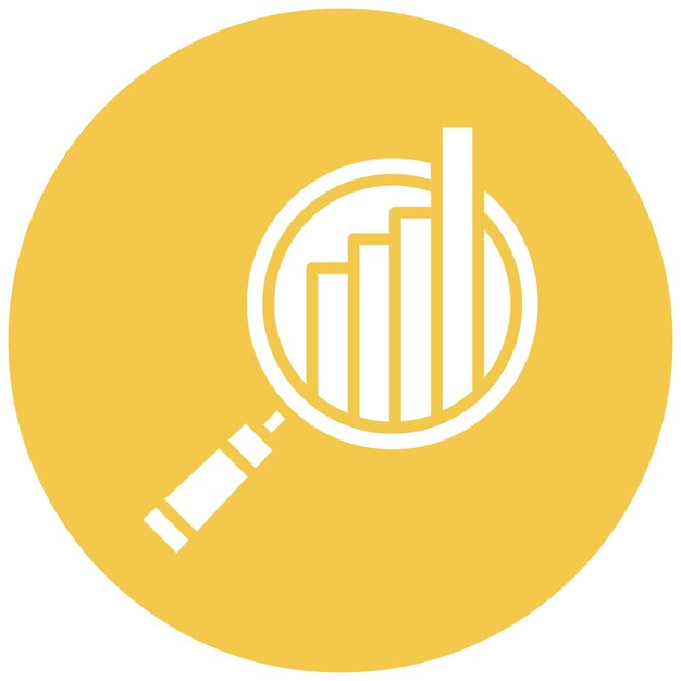 El icono del vector de análisis se puede utilizar para el conjunto de iconos de Business Analytics