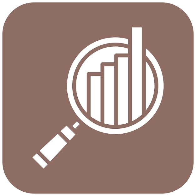 El icono del vector de análisis se puede utilizar para el conjunto de iconos de Business Analytics