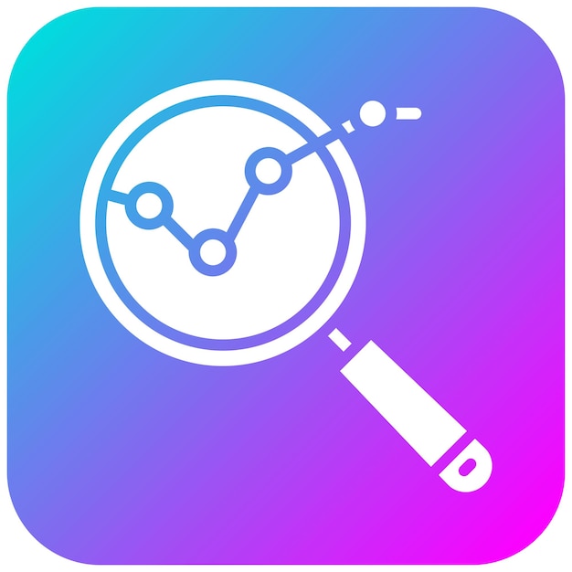 El icono del vector de análisis se puede utilizar para el conjunto de iconos de la experiencia del usuario