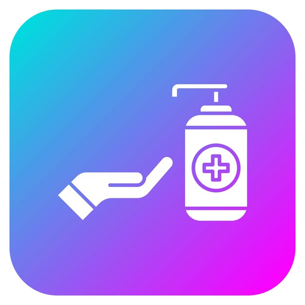 El icono del vector antiséptico se puede utilizar para el conjunto de iconos de la farmacia