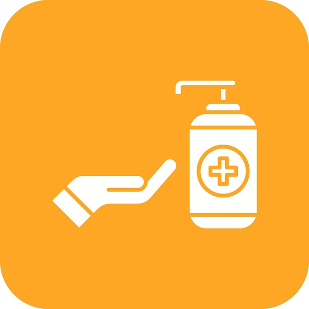 El icono del vector antiséptico se puede utilizar para el conjunto de iconos de la farmacia
