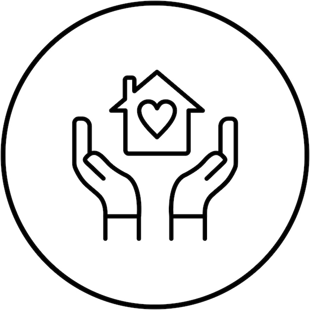 El icono del vector de apoyo paliativo se puede utilizar para el conjunto de iconos de quimioterapia