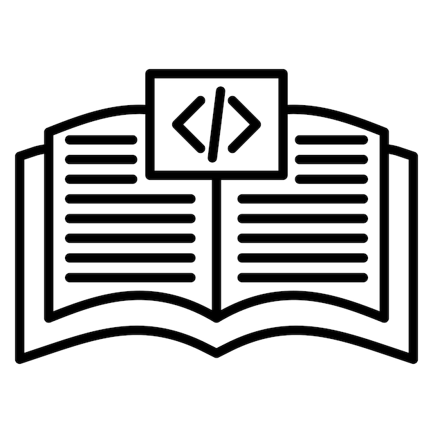 El icono del vector Aprender a codificar se puede usar para el conjunto de iconos sin código