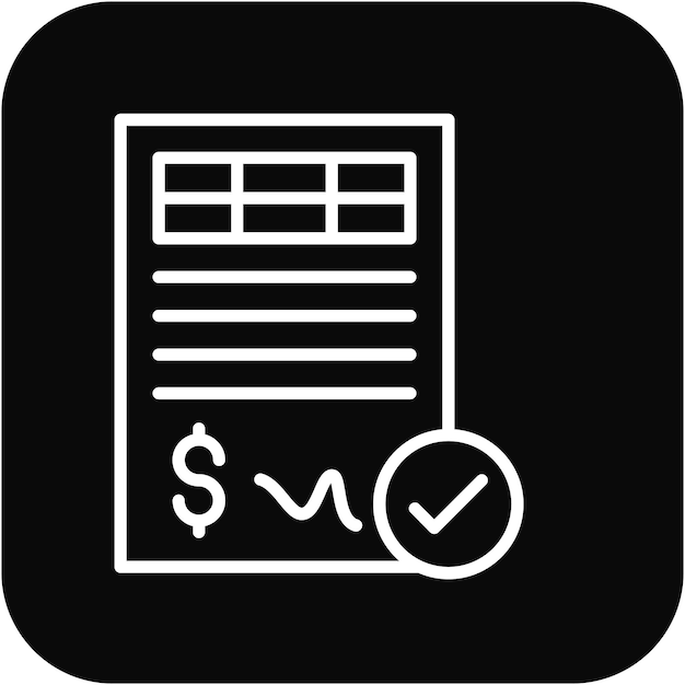 El icono del vector de aprobación de préstamos se puede utilizar para el conjunto de iconos de préstamos