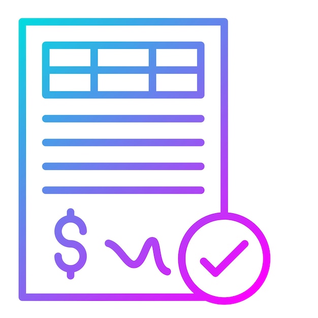 El icono del vector de aprobación de préstamos se puede utilizar para el conjunto de iconos de préstamos