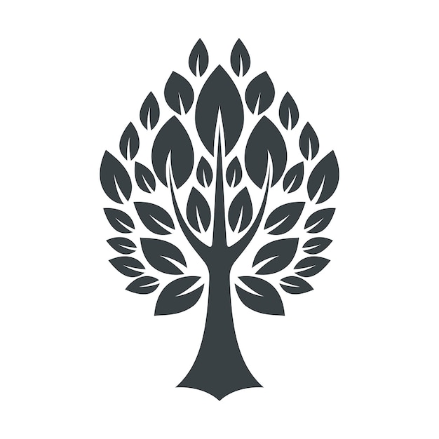 Icono de vector de árbol para el diseño de sitios web