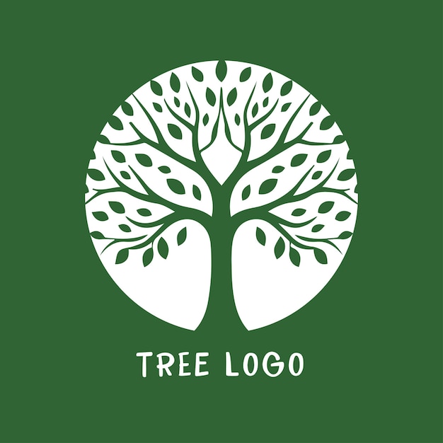 Icono de vector de árbol Naturaleza árboles vector ilustración logotipo diseño