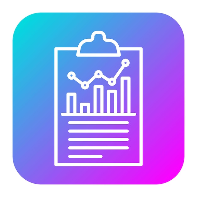 El icono del vector de archivo del informe se puede utilizar para el conjunto de iconos de documentos y archivos