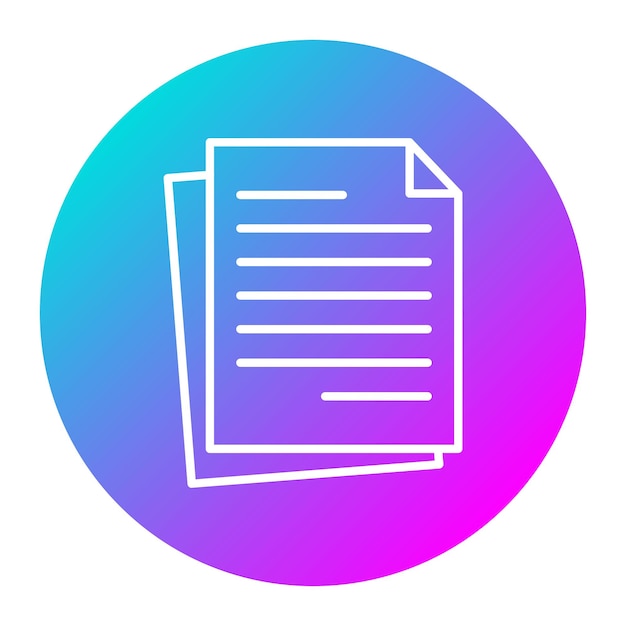 El icono del vector de archivo se puede usar para el conjunto de iconos de documentos y archivos