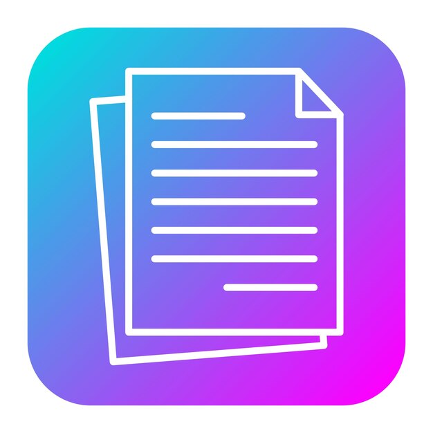 El icono del vector de archivo se puede usar para el conjunto de iconos de documentos y archivos