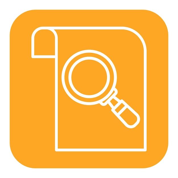 El icono del vector de archivo se puede usar para el conjunto de iconos de investigación de delitos
