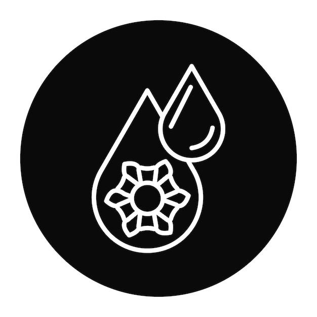 El icono del vector de aromas se puede usar para el conjunto de iconos del spa