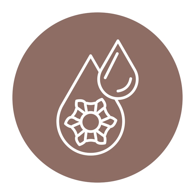 El icono del vector de aromas se puede usar para el conjunto de iconos del spa