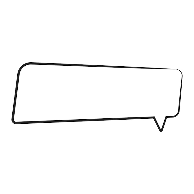 Icono de vector de arte de línea de burbuja de discurso globo de discurso chat burbuja