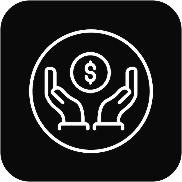 El icono del vector de asesoramiento de préstamos se puede utilizar para el conjunto de iconos de préstamos