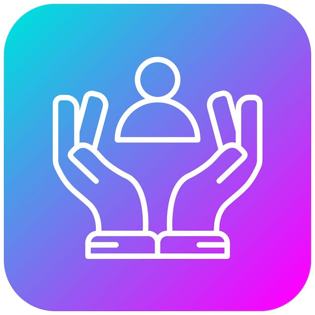 El icono del vector de asistencia humanitaria se puede utilizar para el conjunto de iconos de la encuesta