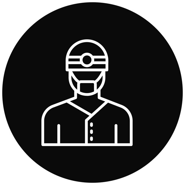 El icono del vector asistente dental se puede utilizar para el conjunto de iconos de diversidad