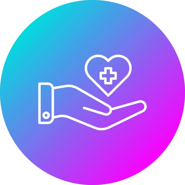 El icono del vector de atención se puede utilizar para el conjunto de iconos médicos